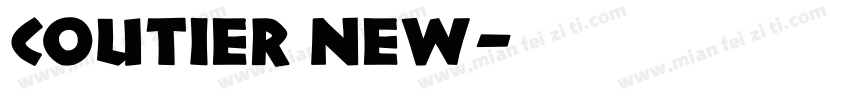 coutier new字体转换
